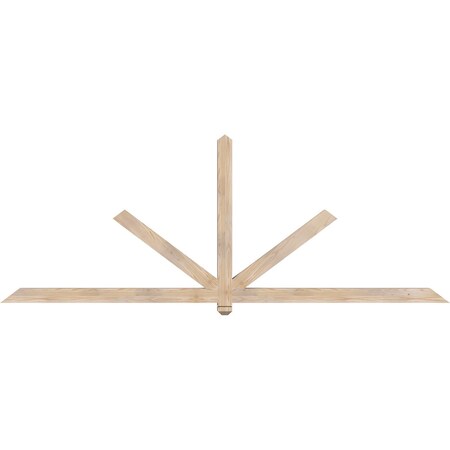 Ekena Millwork Kennewick Smooth Timber Gable Bracket, Douglas Fir, 108"W x 40"H x 3 1/2"D x 3 1/2"F, 9/12 Pitch GBW108X40X0404KEN00SDF